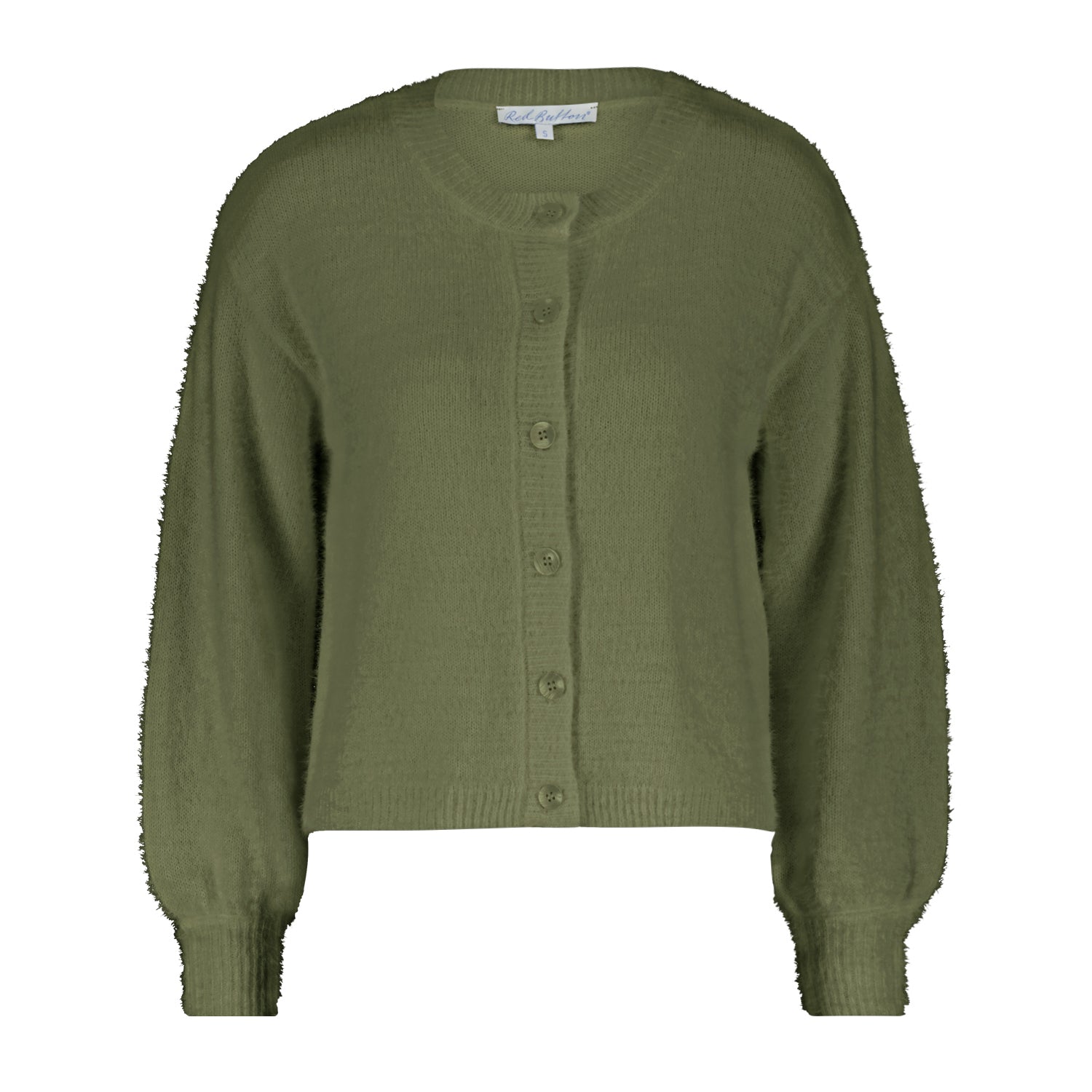 Vest Fluffy Sage | Red Button