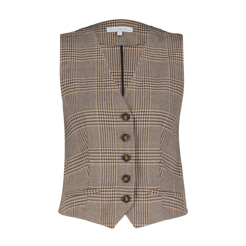 Gilet Waistcoat Check | Red Button