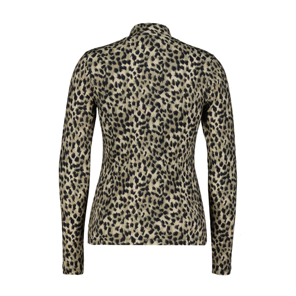 Top Rolinde Leopard Army Green | Red Button