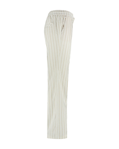 Broek Colette Linnen Stripe | Red Button