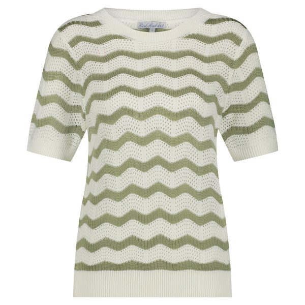 Top Sweet Zigzag Sage | Red Button