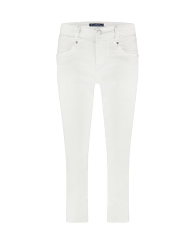 Capri Suze Jog White| Red Button
