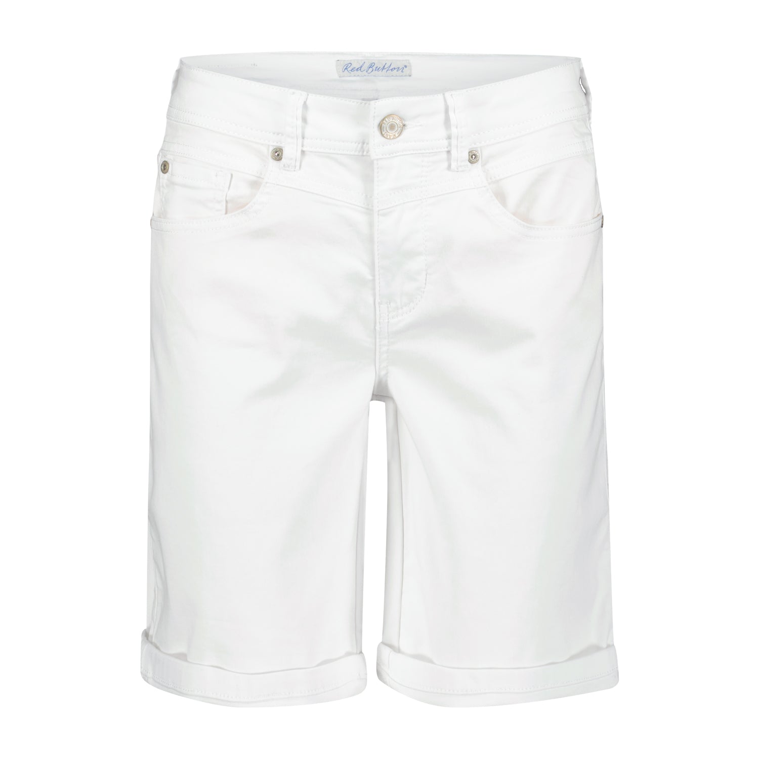 Short Relax Jog White | Red Button