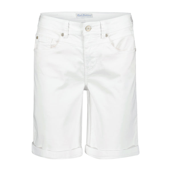 Short Relax Jog White | Red Button