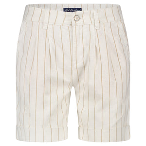 Short Cleo Linnen Stripe | Red Button