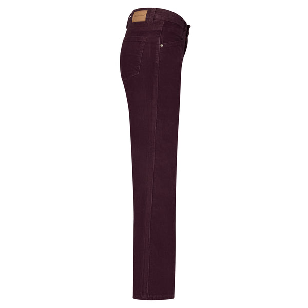 Broek Bibette Cord Aubergine | Red Button