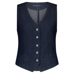 Gilet Waistcoat Herringbone | Red Button