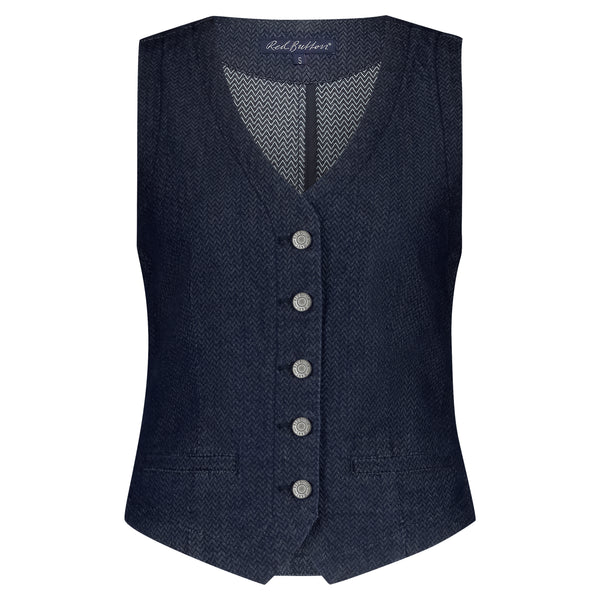 Gilet Waistcoat Herringbone | Red Button