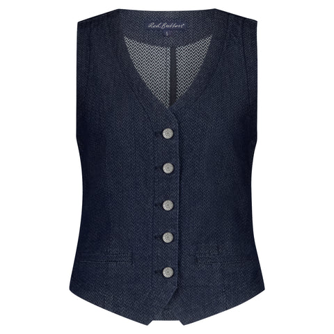 Gilet Waistcoat Herringbone | Red Button
