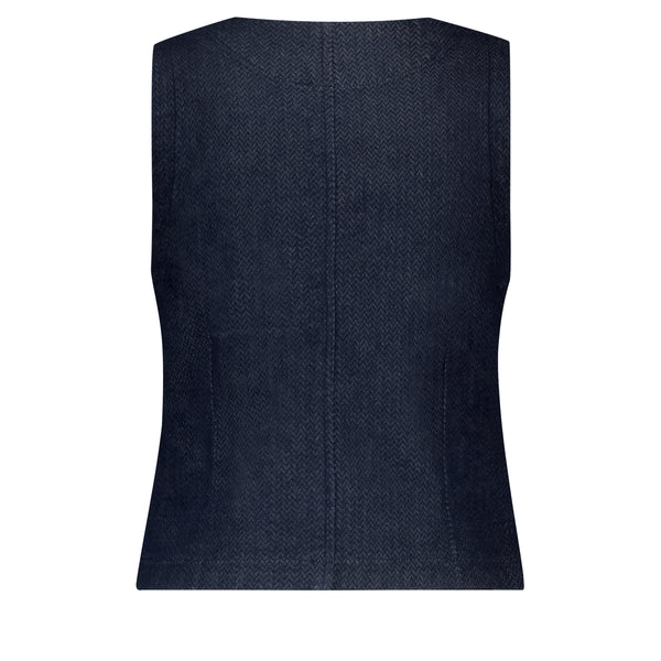 Gilet Waistcoat Herringbone | Red Button