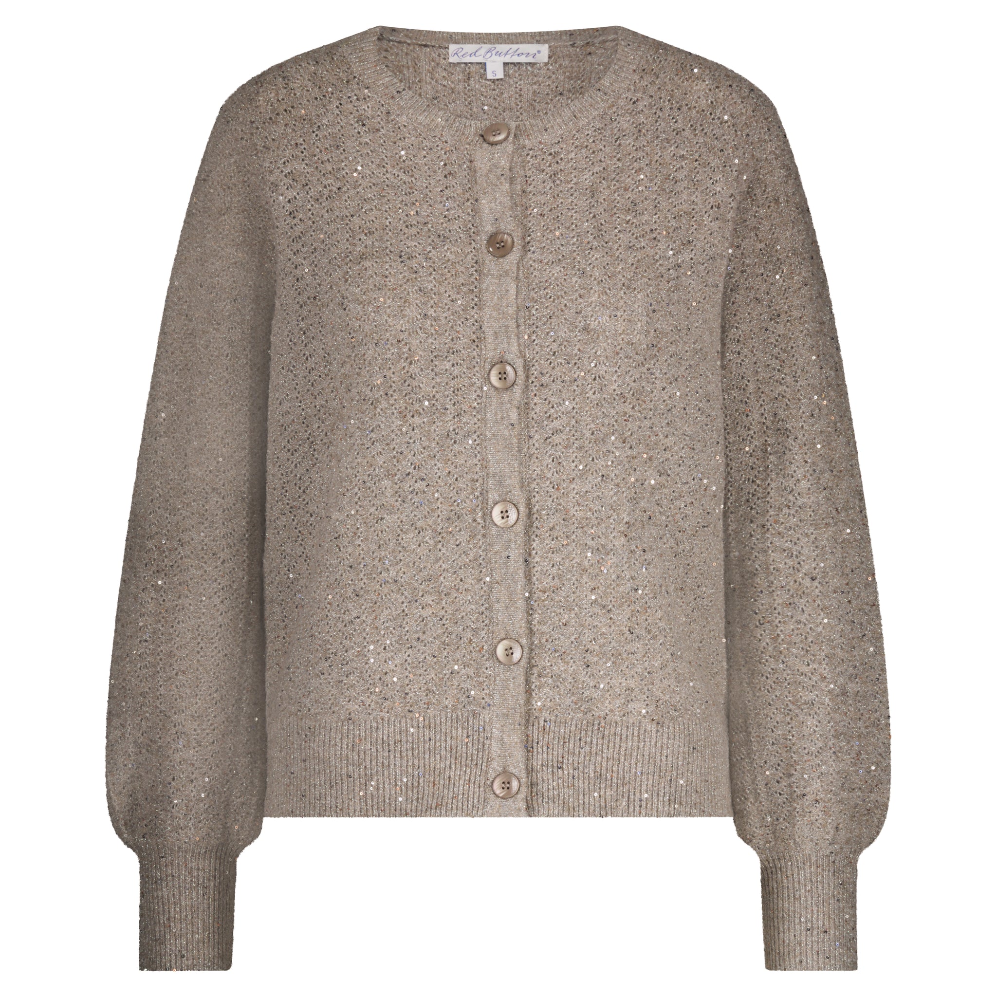 Vest Ajour Sparkle Truffle  | Red Button