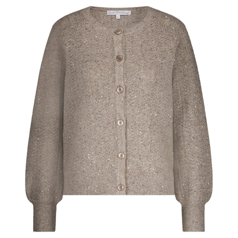 Vest Ajour Sparkle Truffle  | Red Button