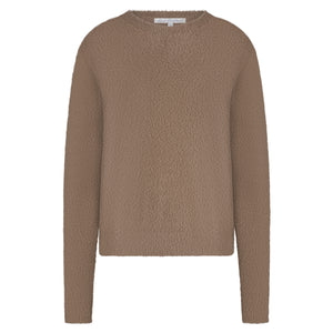 Trui Fluffy Brown | Red Button