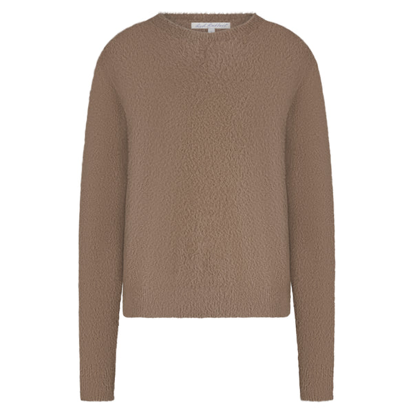Trui Fluffy Brown | Red Button