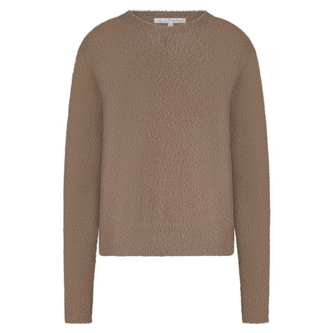 Trui Fluffy Brown | Red Button