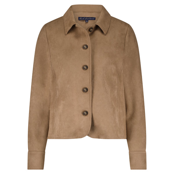 Jack Faux Suede | Red Button