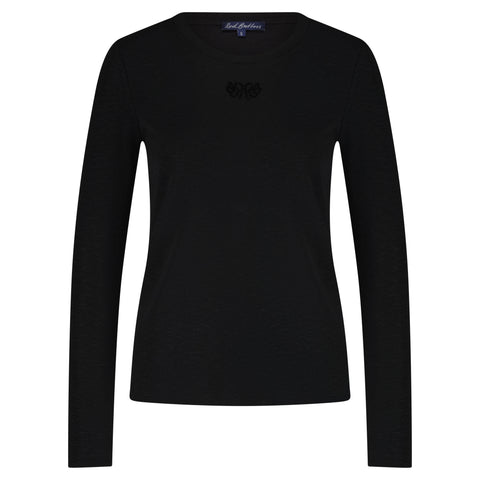 Top Logo Black | Red Button