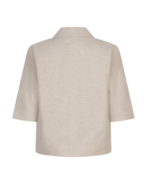 Blazer Linen/Visco Pebble | Red Button