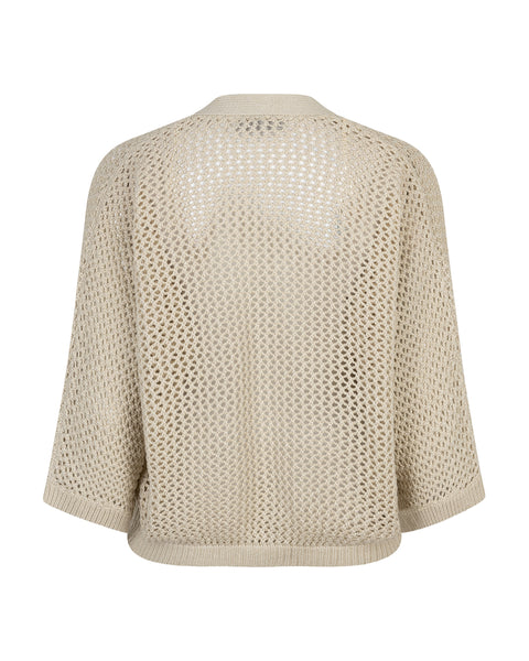 Vest Pointelle Pebble | Red Button