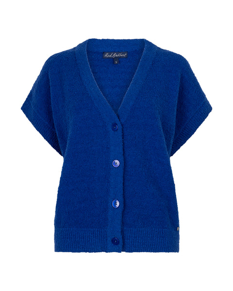 Vest Lesley Popcorn Cobalt | Red Button