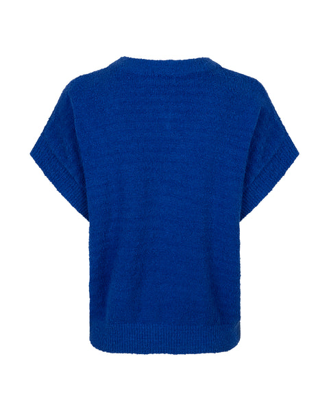 Vest Lesley Popcorn Cobalt | Red Button