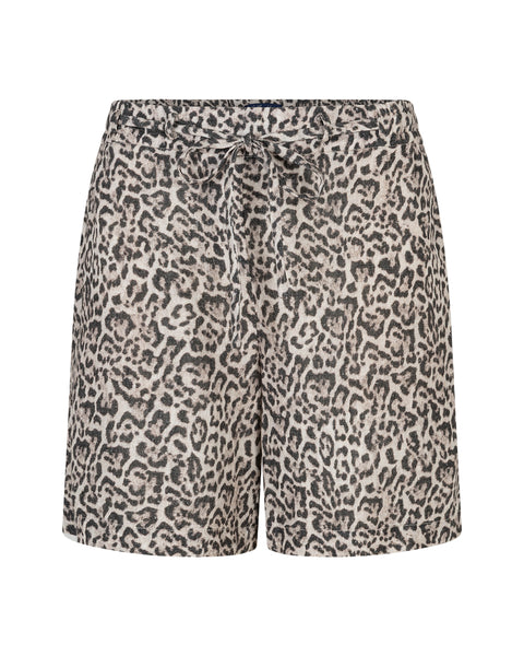 Short Claudette Leopard | Red Button