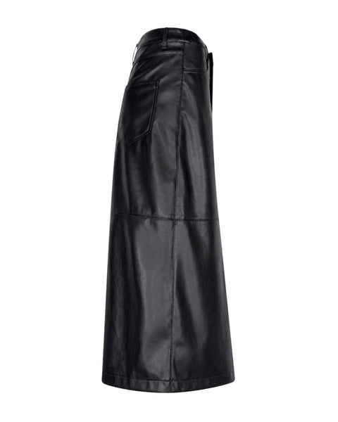 Rok Alina Faux Leather Black | Red Button