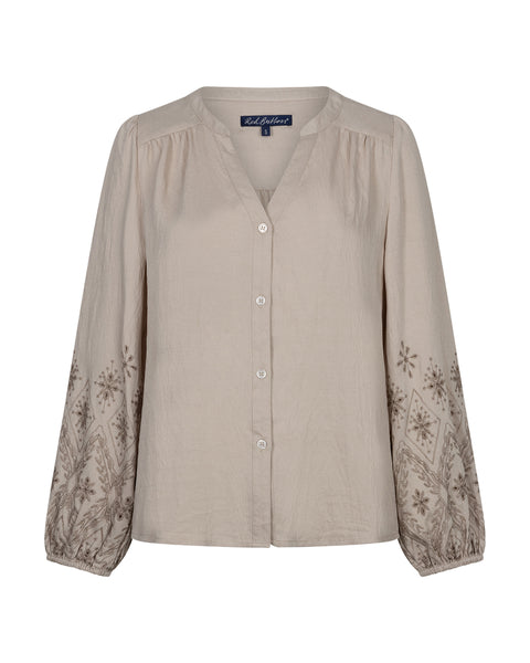 Blouse Emroidery Truffle | Red Button