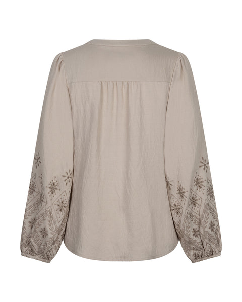Blouse Emroidery Truffle | Red Button