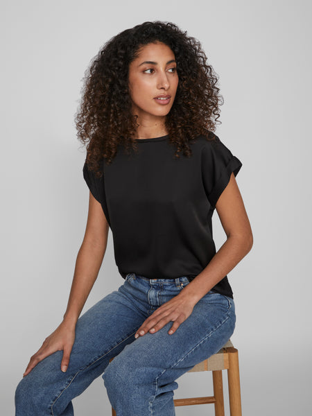 Top Viellette Black | Vila