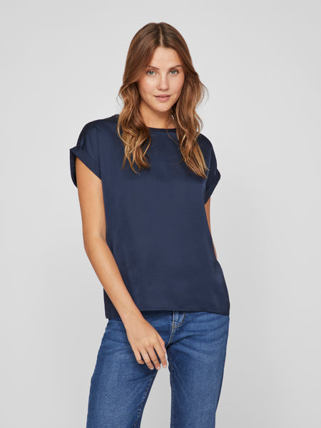 Top Viellette Navy | Vila