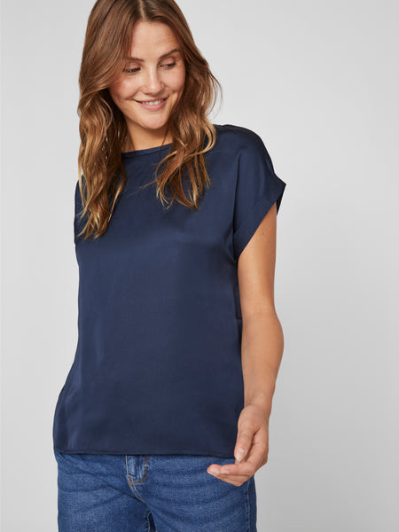 Top Viellette Navy | Vila