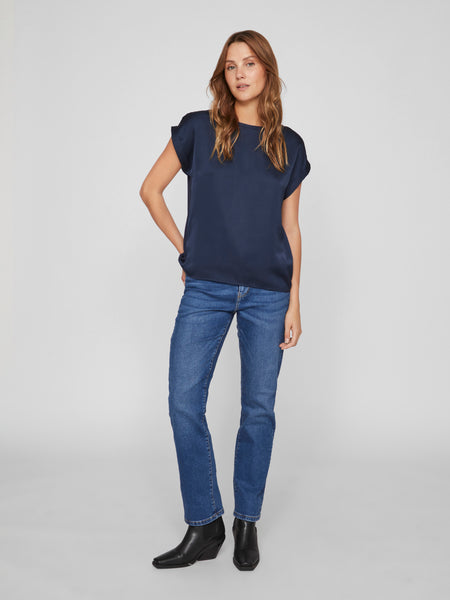 Top Viellette Navy | Vila