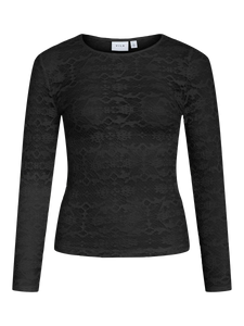 Lace Top Vivelina Zwart | Vila