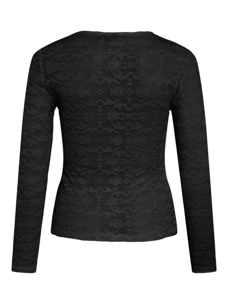 Lace Top Vivelina Zwart | Vila