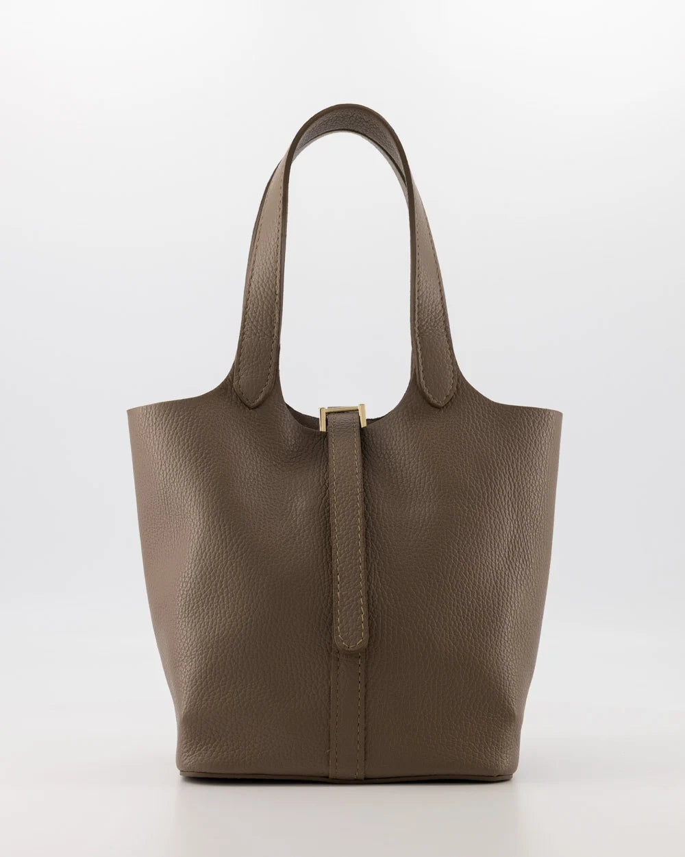 Tas Amy Leer | Taupe