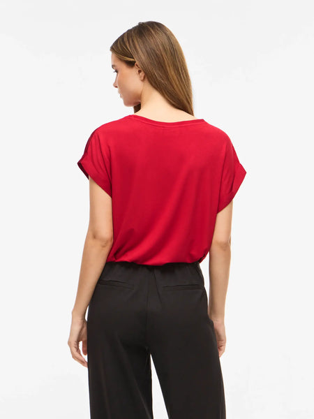 Top Viellette Savvy Red | Vila