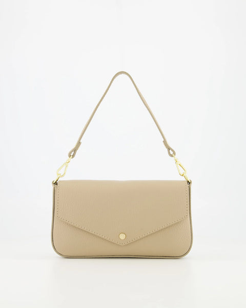 Tas Brandy Leer | Taupe