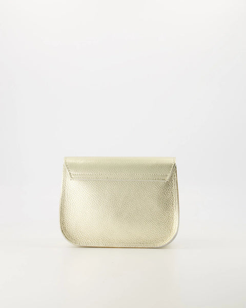 Tas Flora Leer | Goud