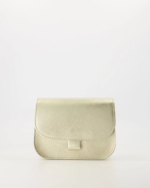 Tas Flora Leer | Goud