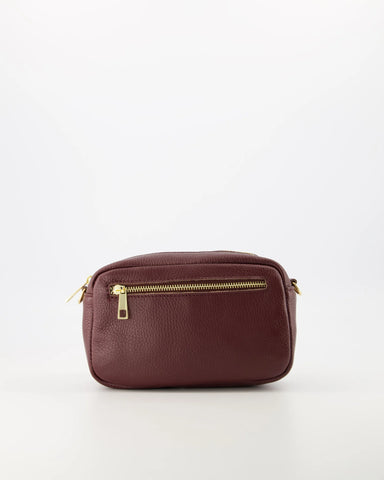 Tas Irene Leer | Burgundy