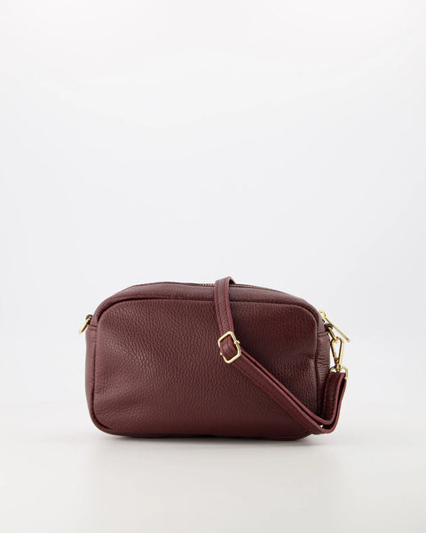 Tas Irene Leer | Burgundy