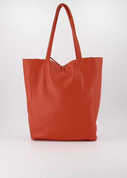 Shopper Mia Leer | Oranje