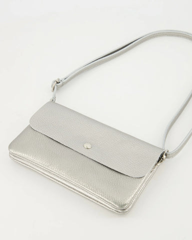 Tas Misa Leer | Grijs Zilver