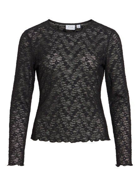 Lace Top Vifay Black Beauty | Vila