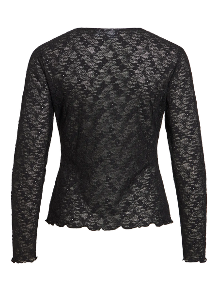 Lace Top Vifay Black Beauty | Vila