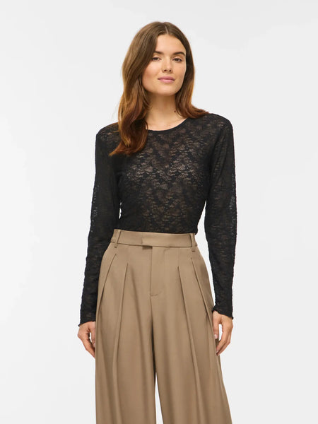 Lace Top Vifay Black Beauty | Vila