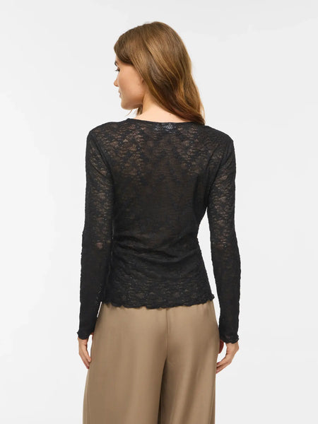 Lace Top Vifay Black Beauty | Vila