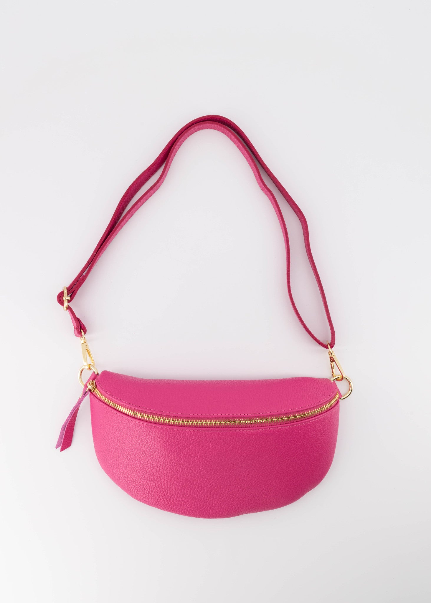 Tas Zoey Leer | Fuchsia