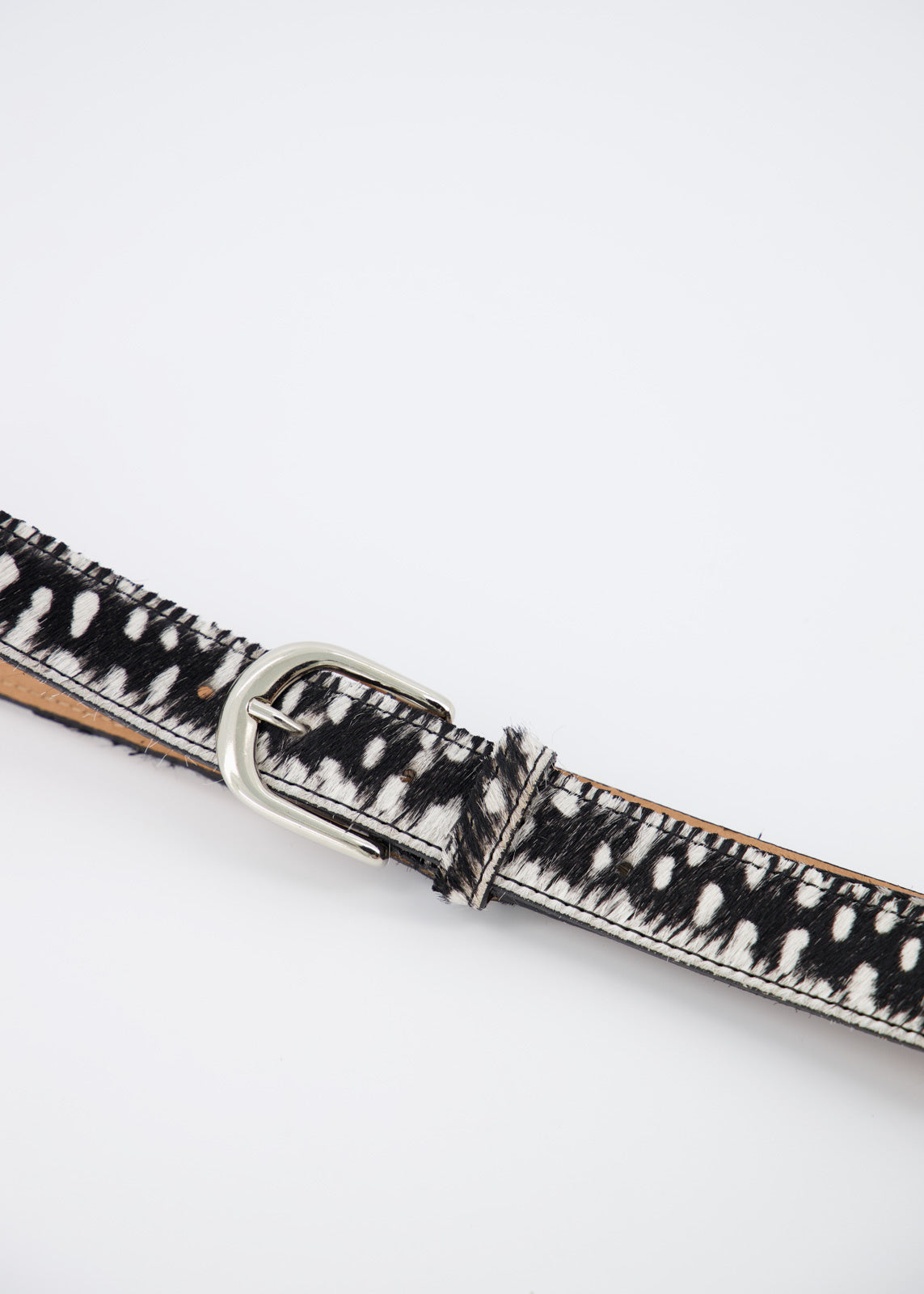 Riem Vacht Leer | Cheetah Zwart/Wit